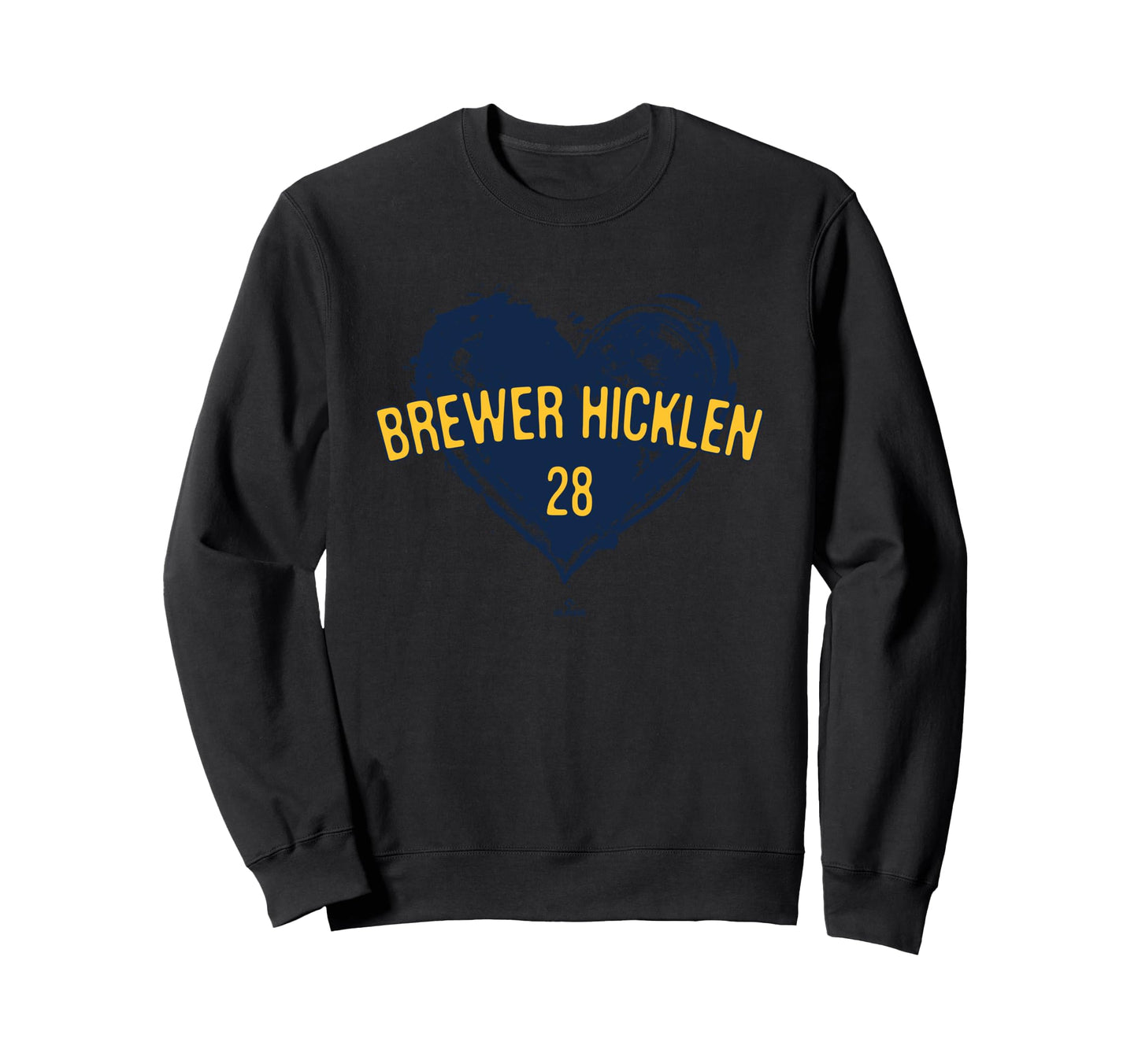 Distressed Heart Brewer Hicklen Sweatshirt - Graphic Print Unisex - T-Shirt, Sweatshirt, Hoodie