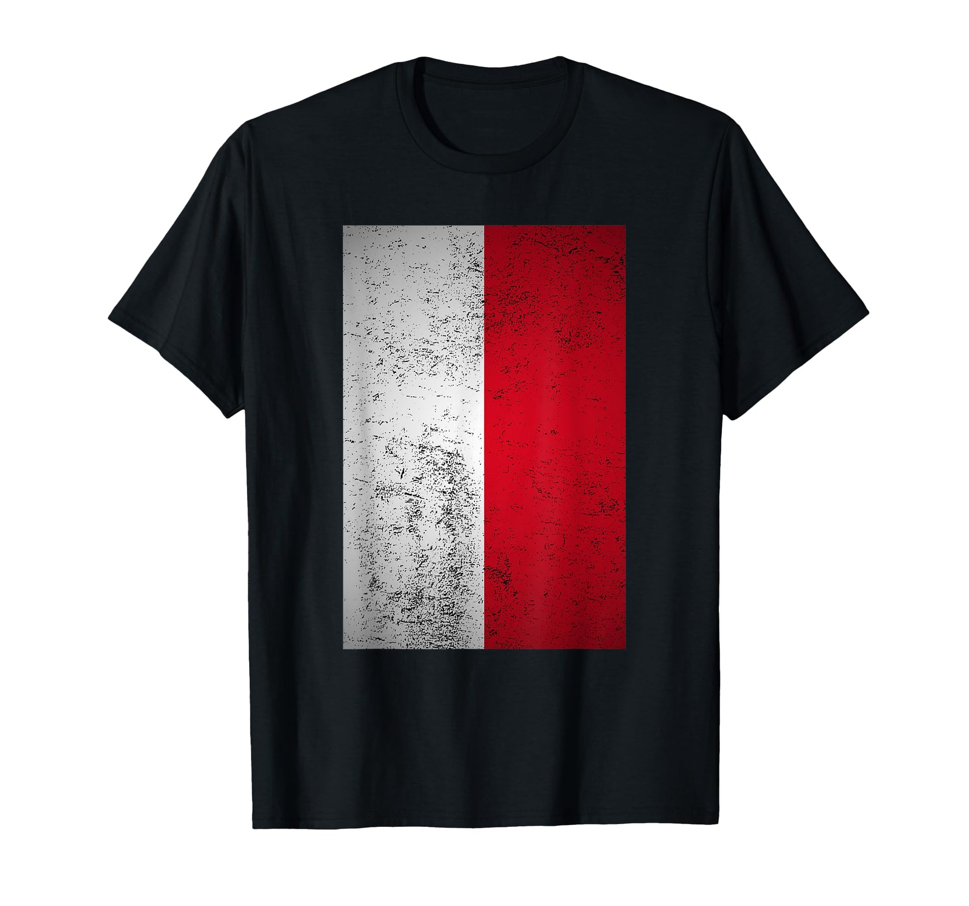 Grunge Monaco Flag Western Europe T-Shirt - Minimalist Print for Adults - T-Shirt, Sweatshirt, Hoodie
