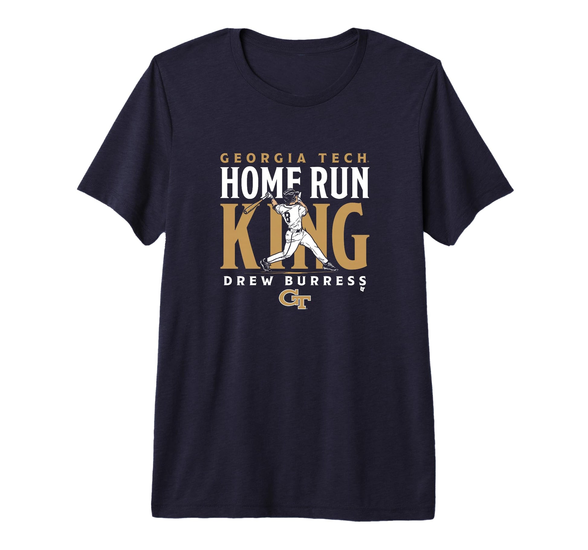 Drew Burress Home Run King Georgia T-Shirt - Novelty Apparel for Adults - T-Shirt, Sweatshirt, Hoodie