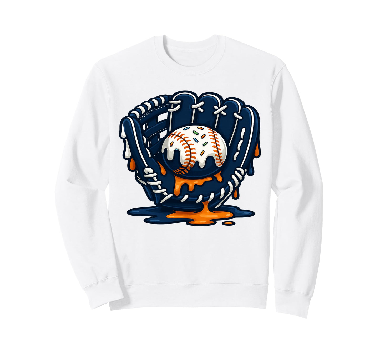 Baseball Drip Team And Ice Cream Sweatshirt - Streetwear Style Men Women - T-Shirt, Sweatshirt, Hoodie