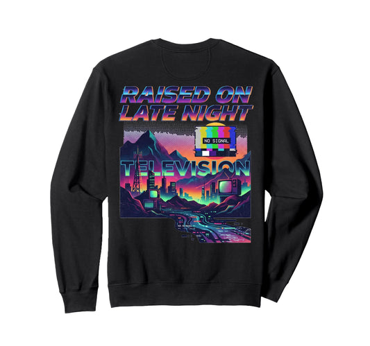 80S Synthwave 1980S Nostalgia Late Sweatshirt - Trendy Graphic Unisex - T-Shirt, Sweatshirt, Hoodie
