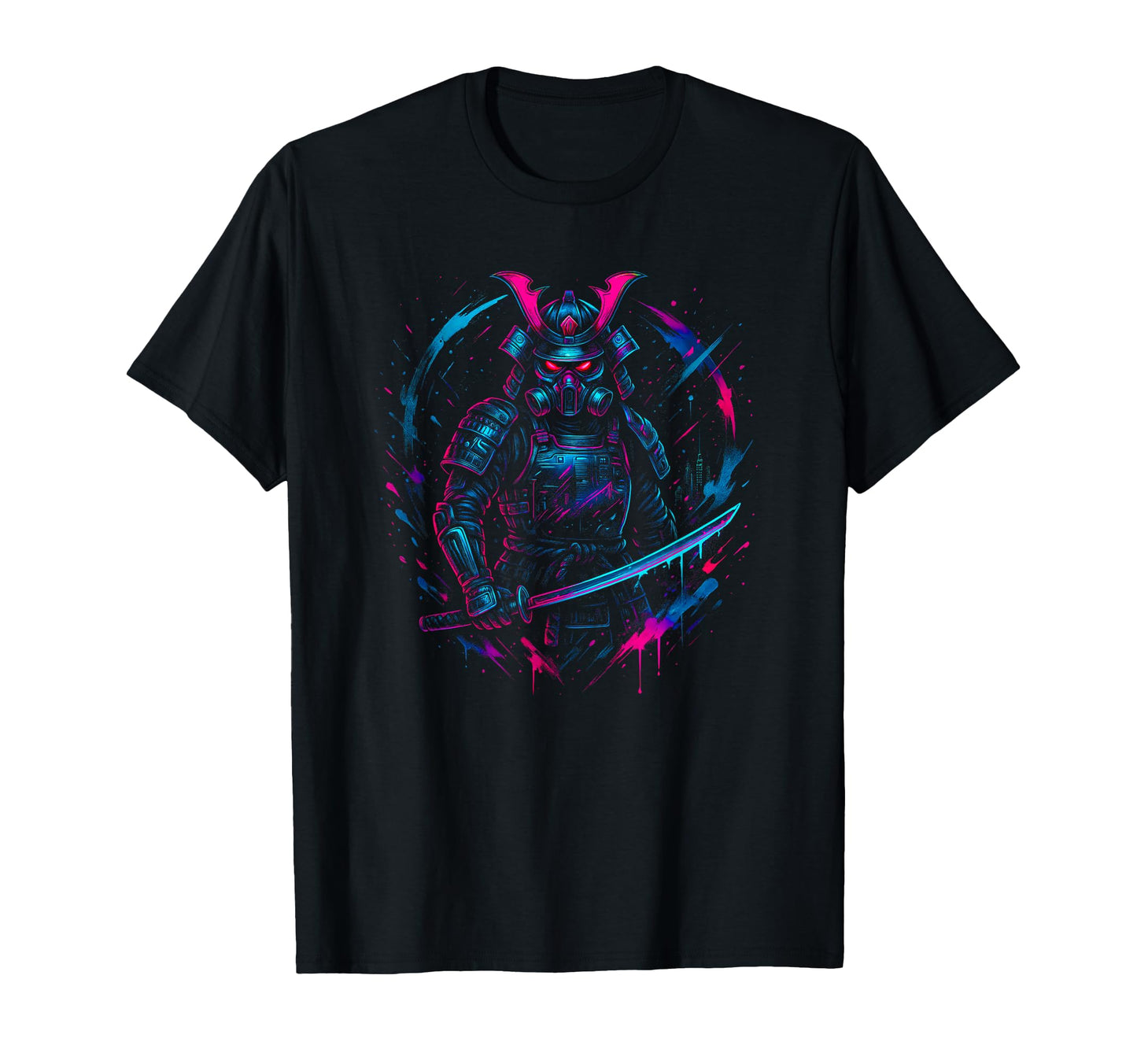 Cyberpunk Samurai Vaporwave Synthwave T-Shirt - Streetwear Style Men Women - T-Shirt, Sweatshirt, Hoodie