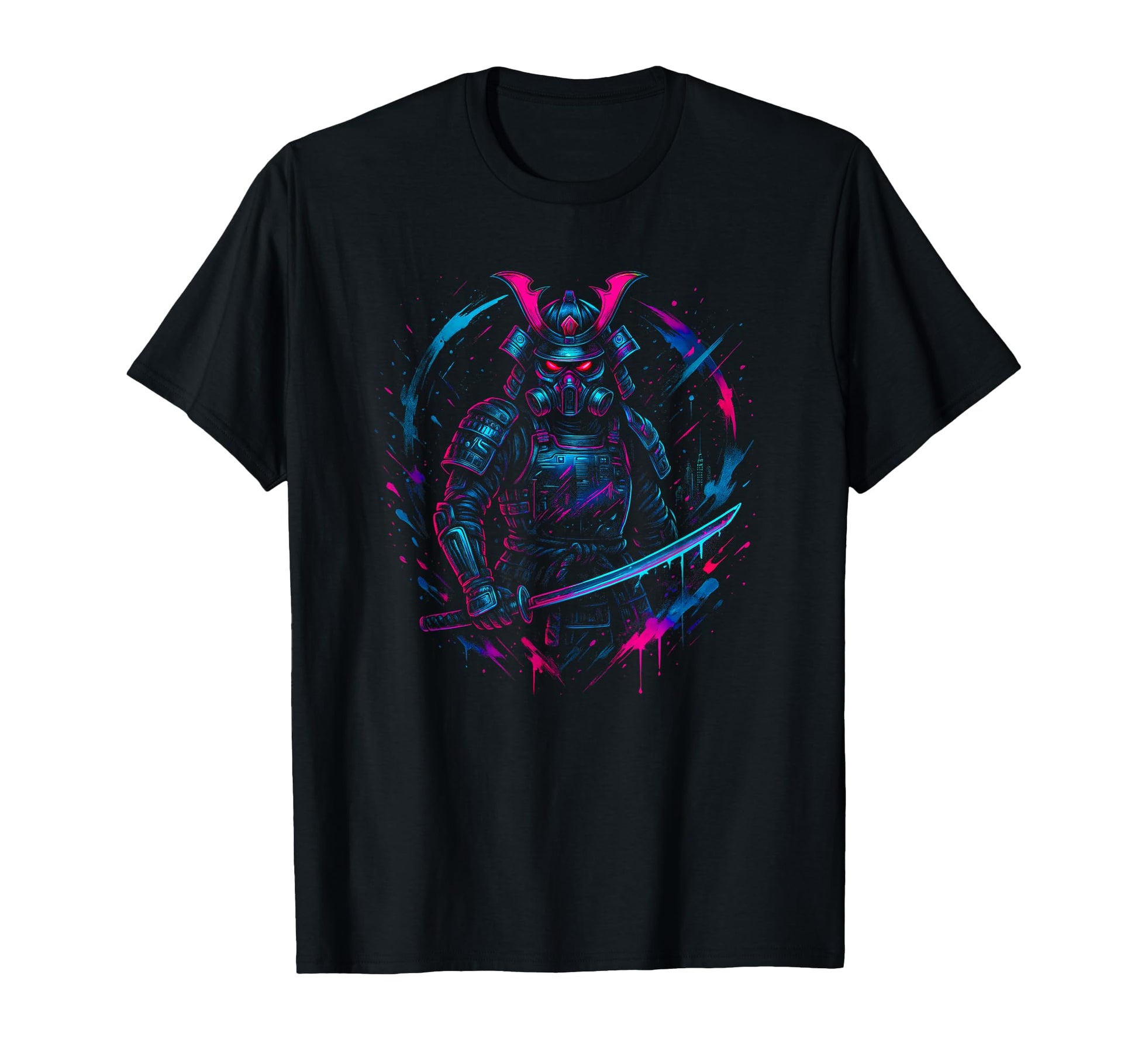 Cyberpunk Samurai Vaporwave Synthwave T-Shirt - Streetwear Style Men Women - T-Shirt, Sweatshirt, Hoodie