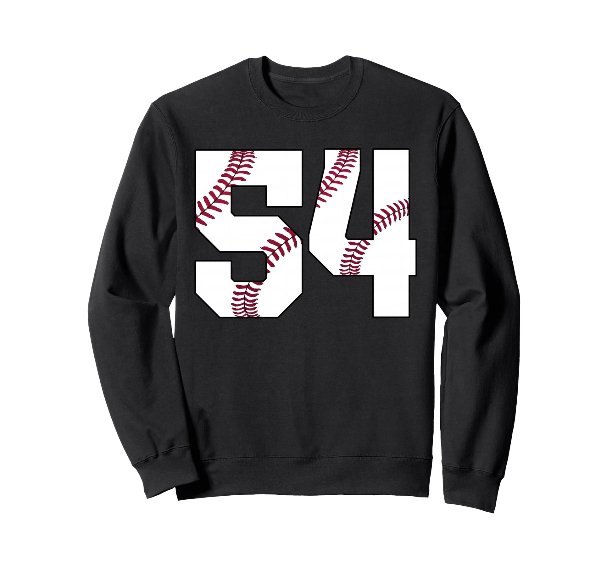 Baseball 1972 54Th Birthday 54 Sweatshirt - Minimalist Print Men Women - T-Shirt, Sweatshirt, Hoodie