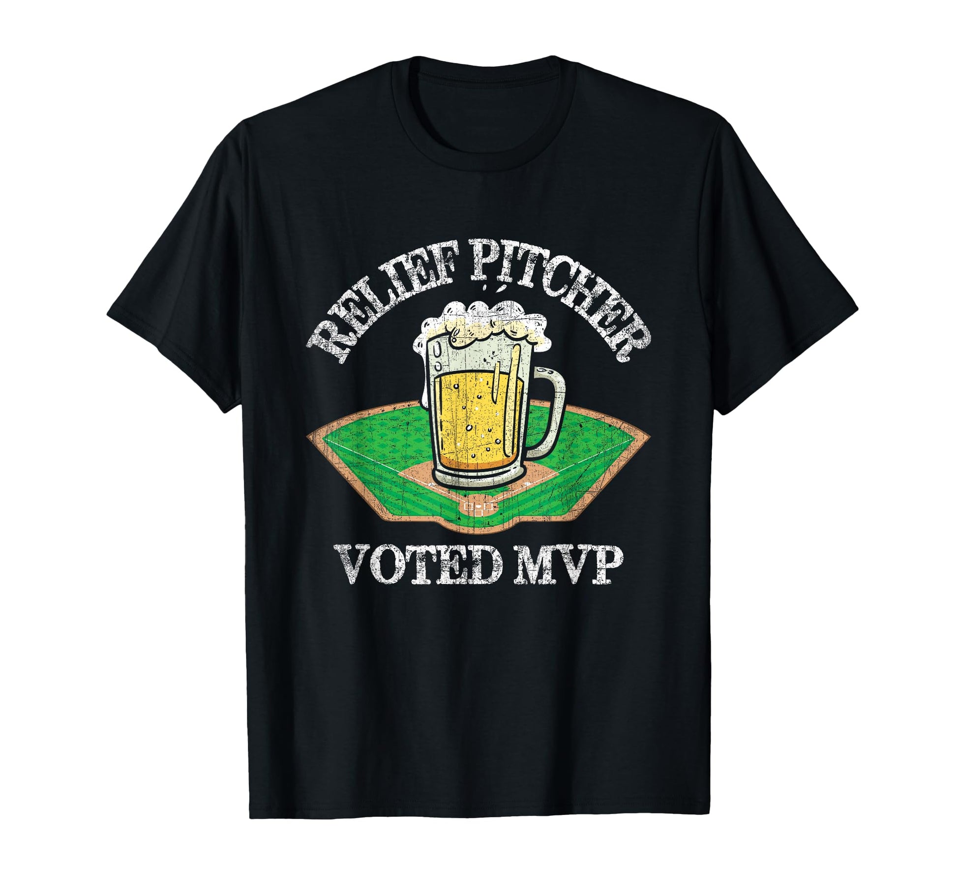 Funny Beer And Baseball Relief Jug T-Shirt - Minimalist Print Men Women - T-Shirt, Sweatshirt, Hoodie
