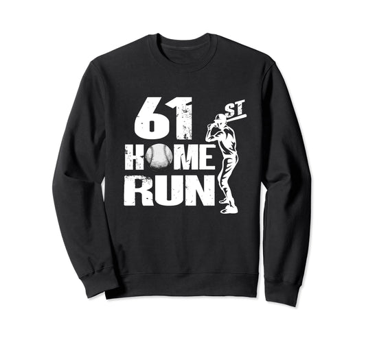 61 Years Old Baseball 61St Birthday Sweatshirt - Unique Graphic for Adults - T-Shirt, Sweatshirt, Hoodie
