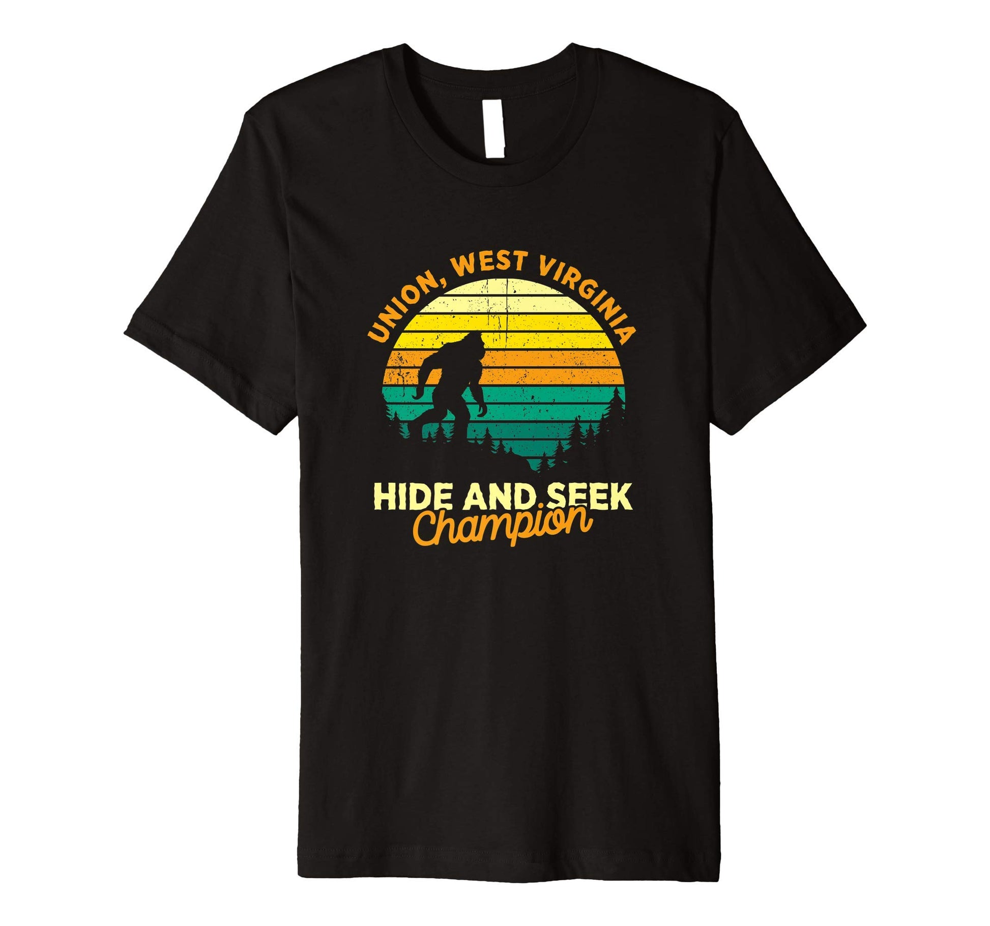 Union West Virginia Big Foot Souvenir T-Shirt - Custom Art Print Men Women - T-Shirt, Sweatshirt, Hoodie