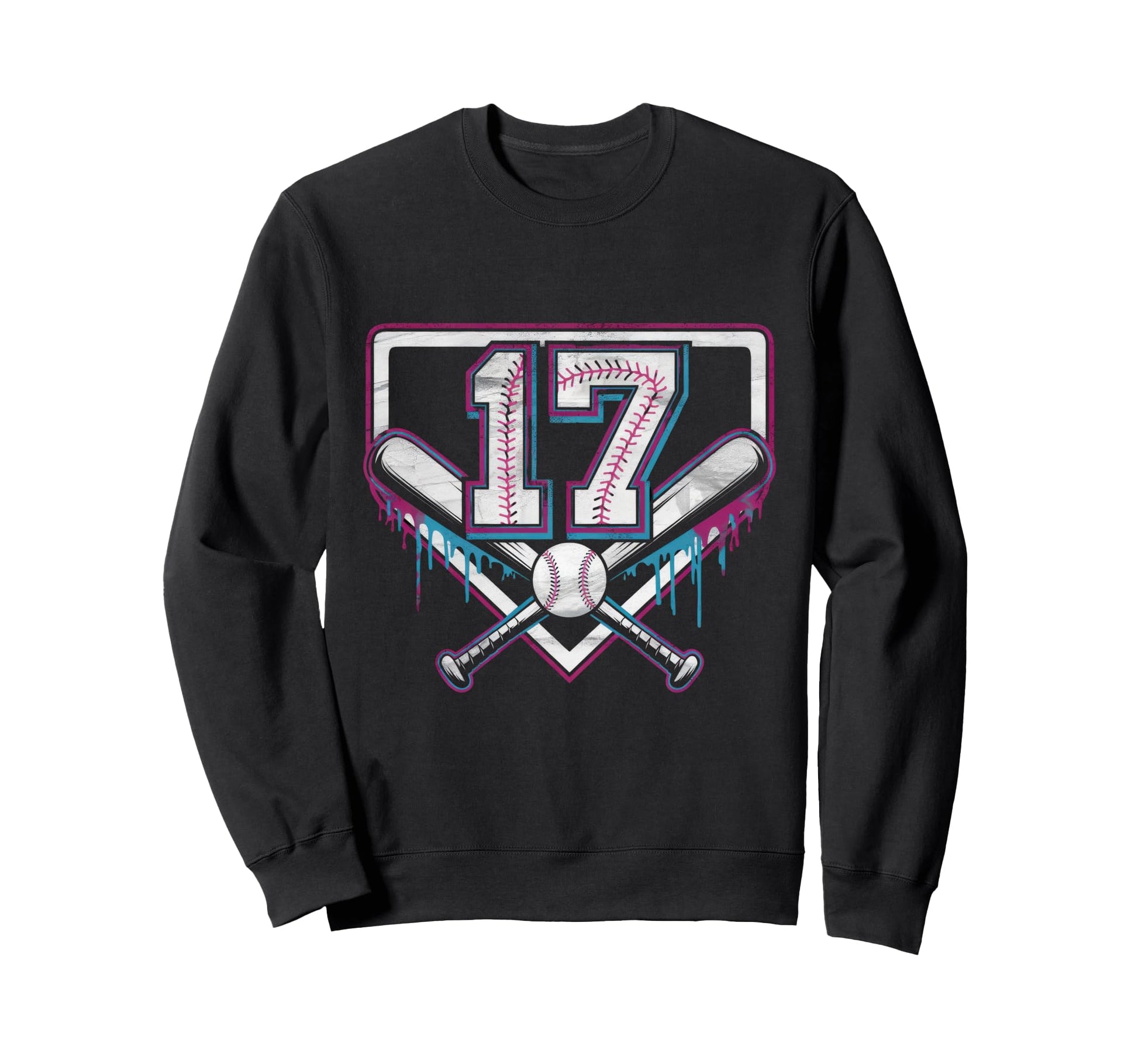 Sprinkle 17Th Birthday Baseball Sweatshirt - Novelty Apparel for Adults - T-Shirt, Sweatshirt, Hoodie
