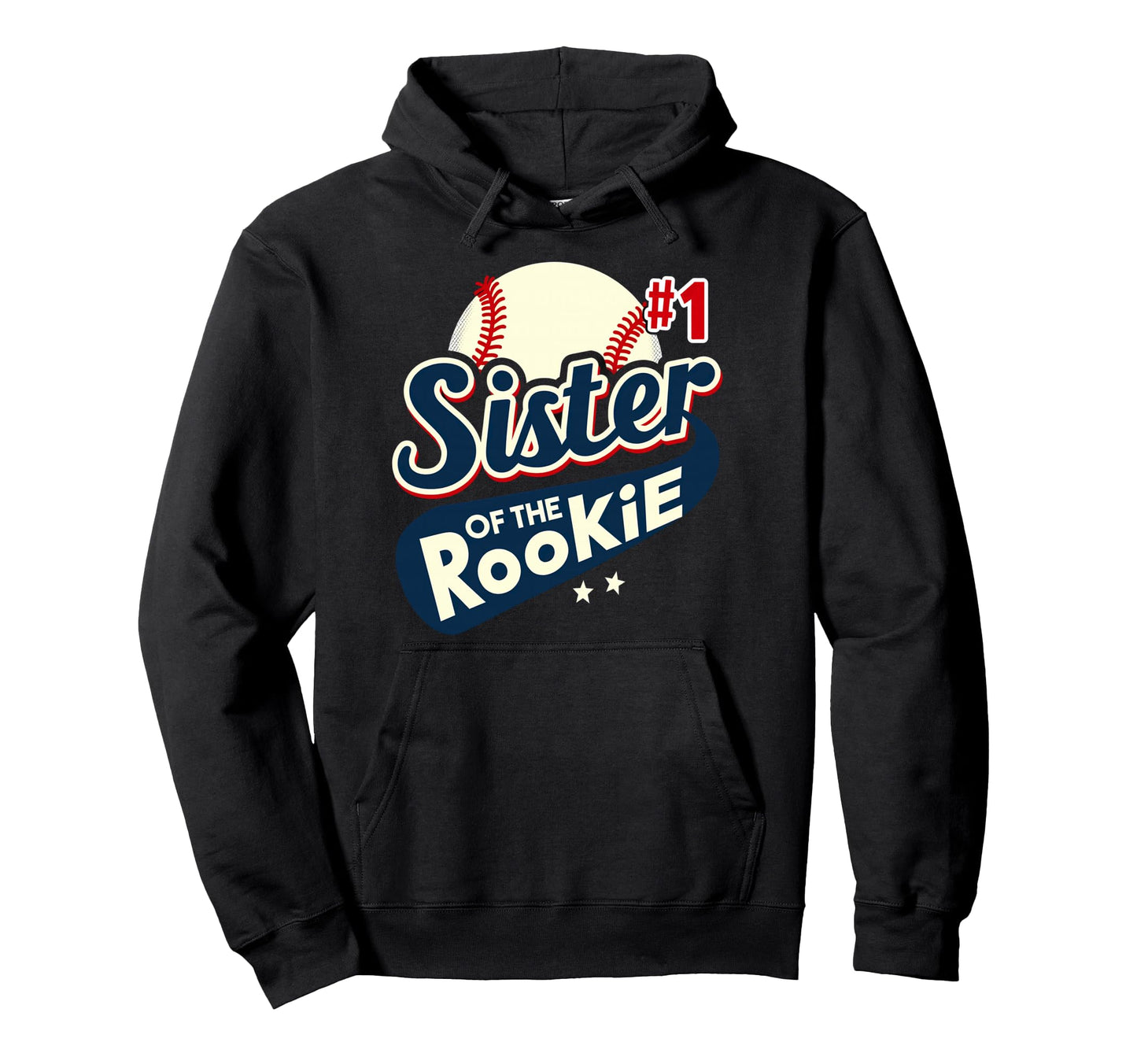 Sister Rookie 1St Birthday Baseball Hoodie - Minimalist Print Men Women - T-Shirt, Sweatshirt, Hoodie