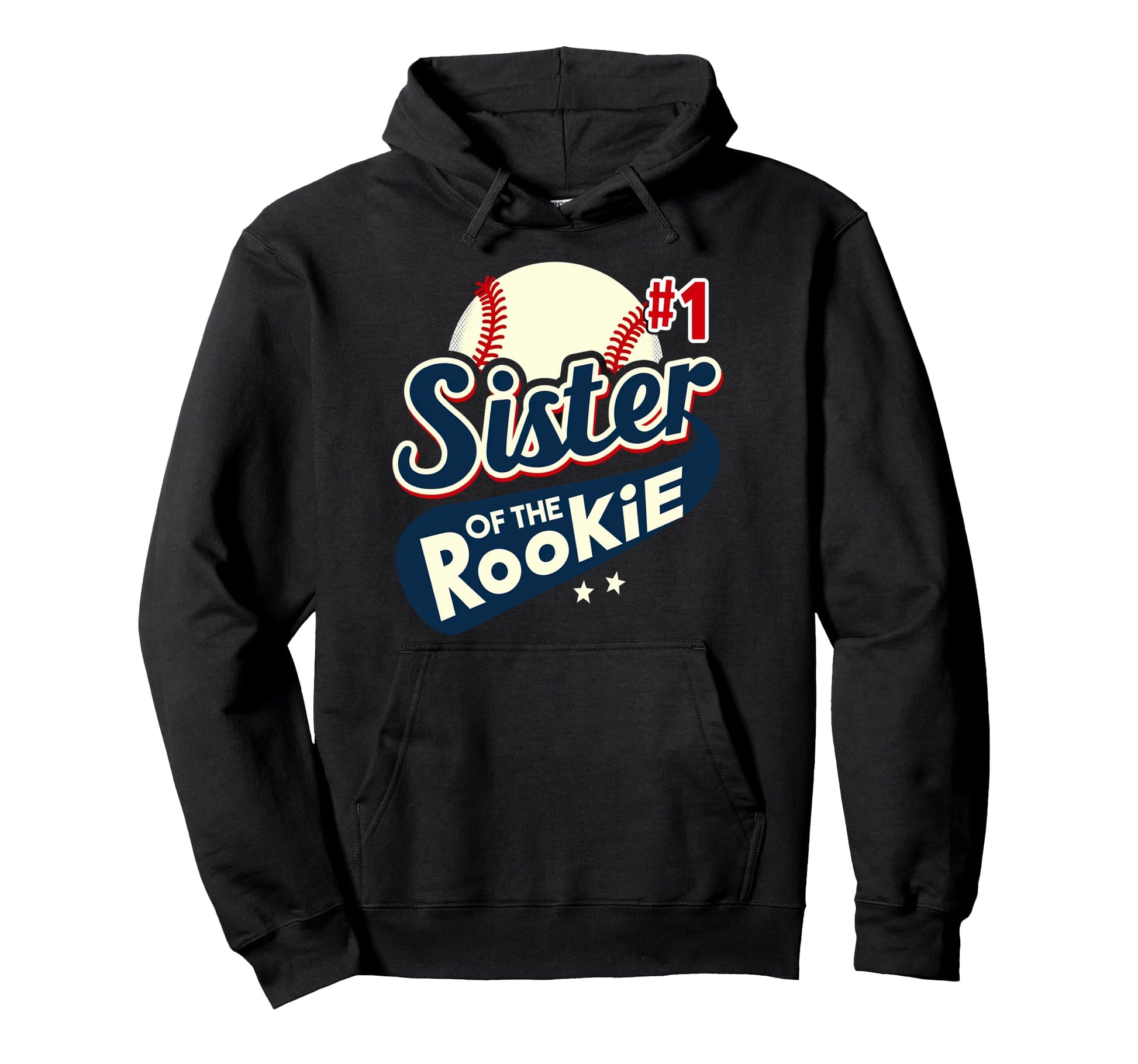 Sister Rookie 1St Birthday Baseball Hoodie - Minimalist Print Men Women - T-Shirt, Sweatshirt, Hoodie