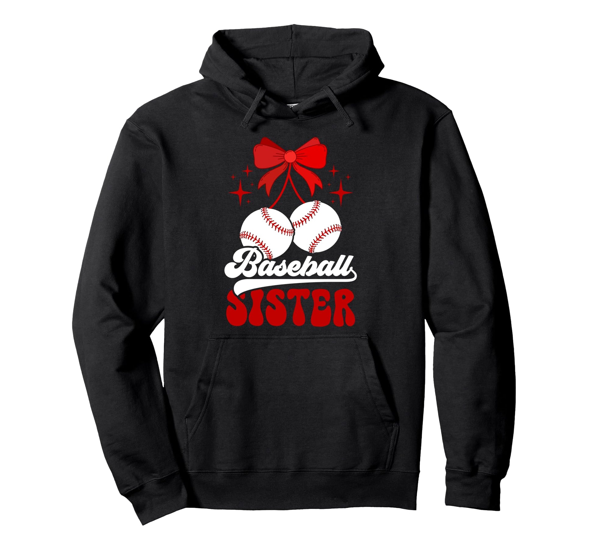 Baseball Sister Coquette Baseball Players Hoodie - Unique Graphic Unisex - T-Shirt, Sweatshirt, Hoodie