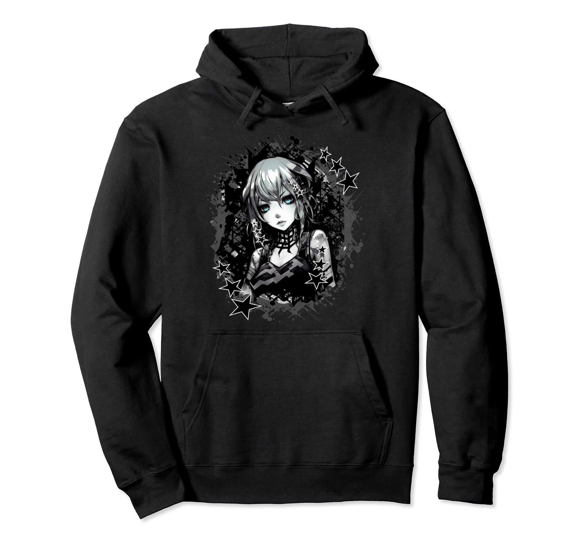 Y2K Soft Grunge Anime Edgy Alt Egirl Hoodie - Custom Art Print Unisex - T-Shirt, Sweatshirt, Hoodie
