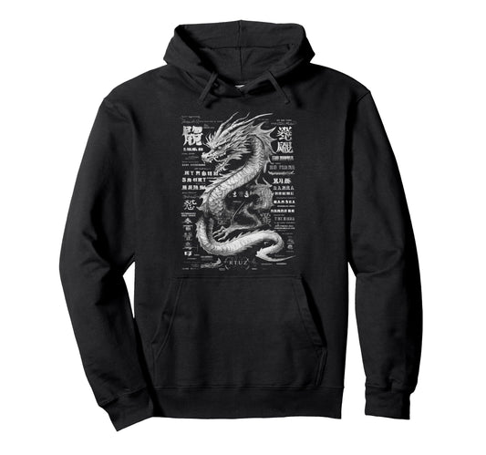 Aesthetic Dragon Streetwear Hoodie - Custom Art Print Men Women - T-Shirt, Sweatshirt, Hoodie