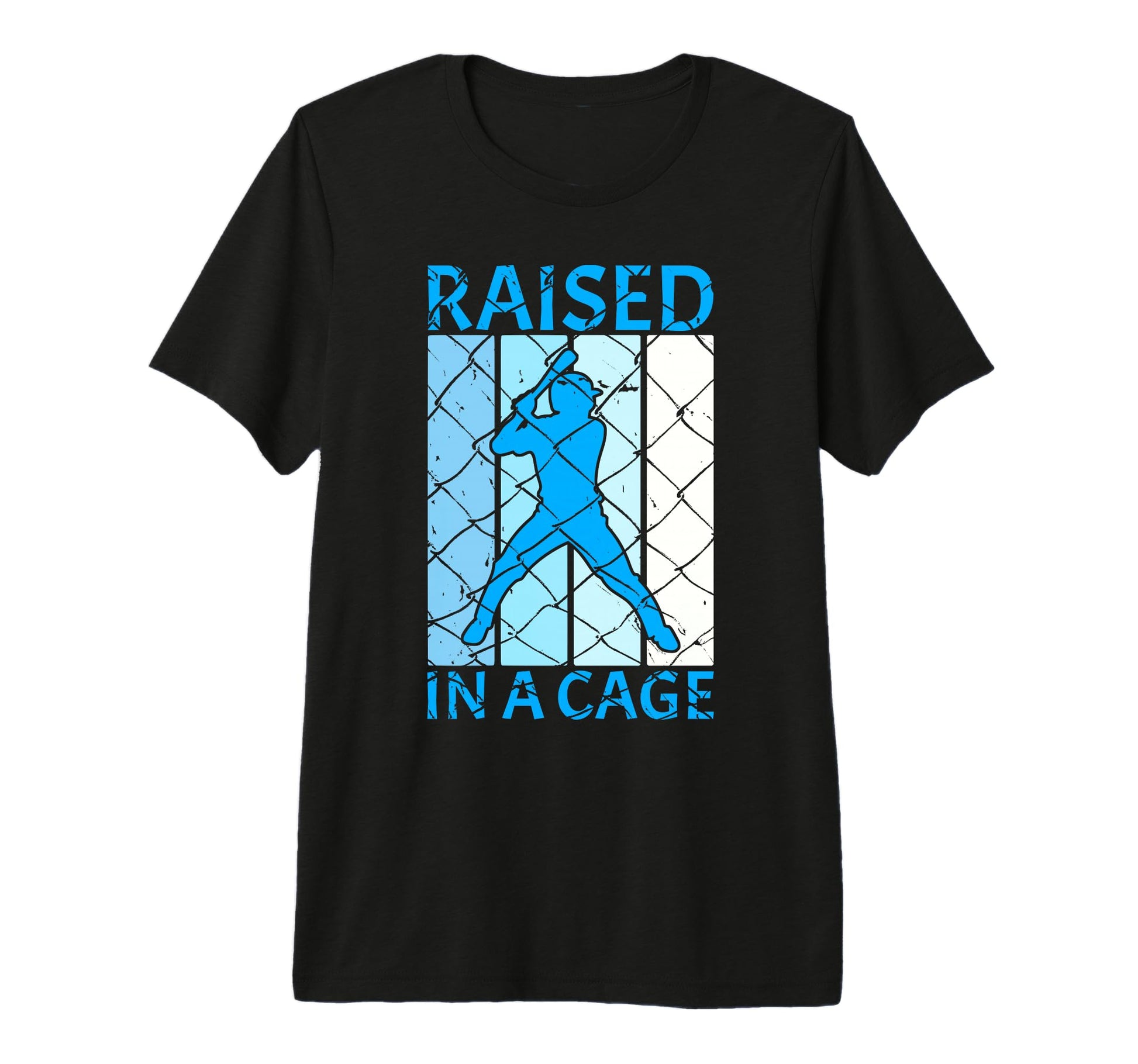 Raised Cage Funny Baseball T-Shirt - Fun Novelty Design for Adults - T-Shirt, Sweatshirt, Hoodie