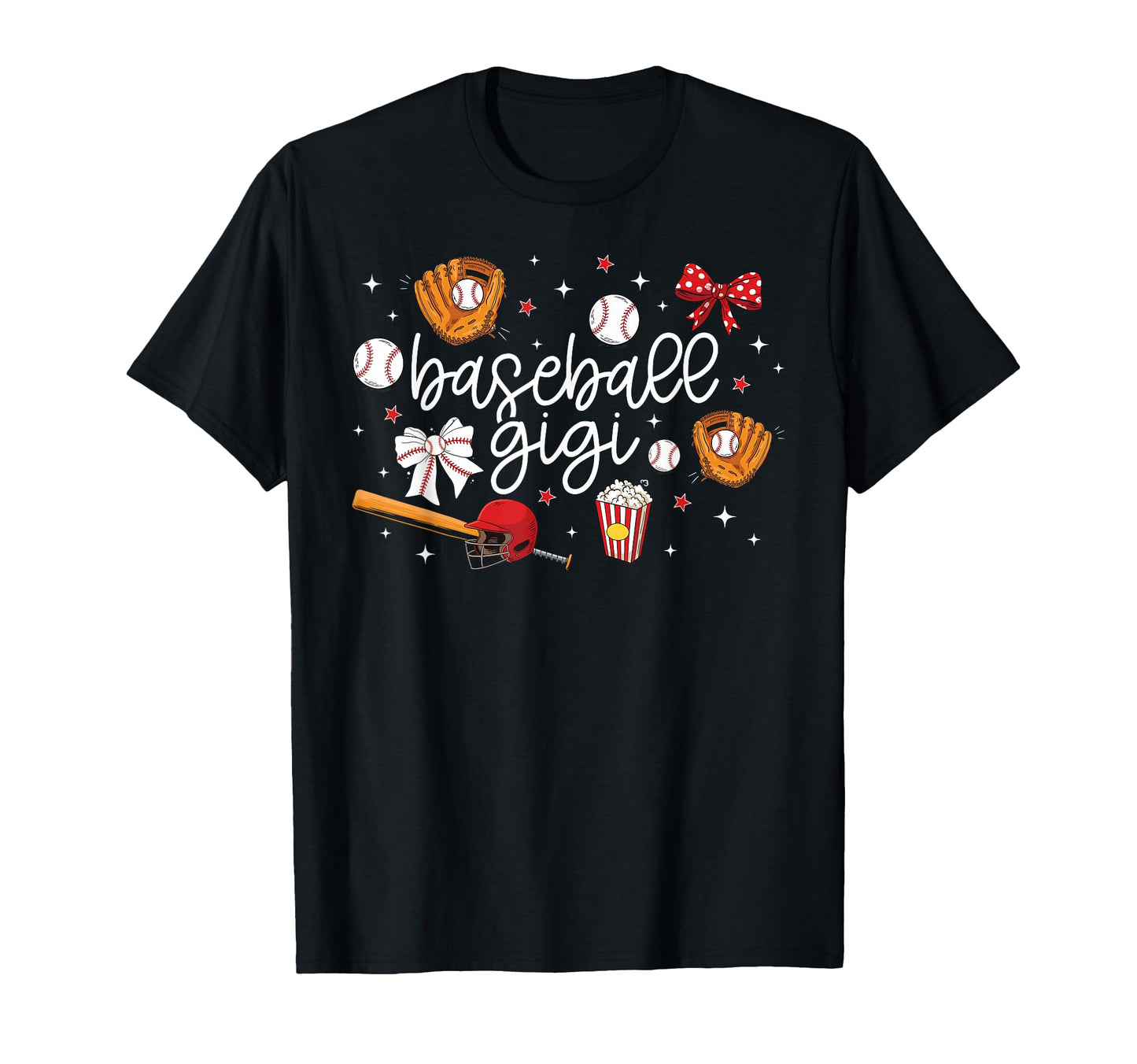 Baseball Gigi Coquette Gigi Baseball T-Shirt - Novelty Apparel Men Women - T-Shirt, Sweatshirt, Hoodie