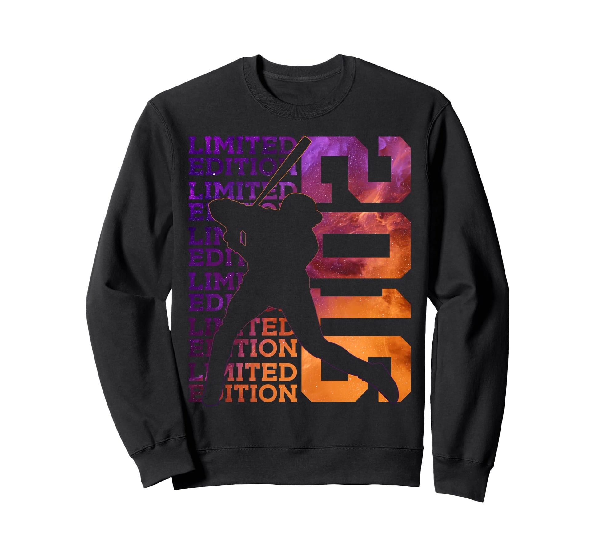 2016 Baseball 10Th Birthday Sweatshirt - Custom Art Print for Adults - T-Shirt, Sweatshirt, Hoodie