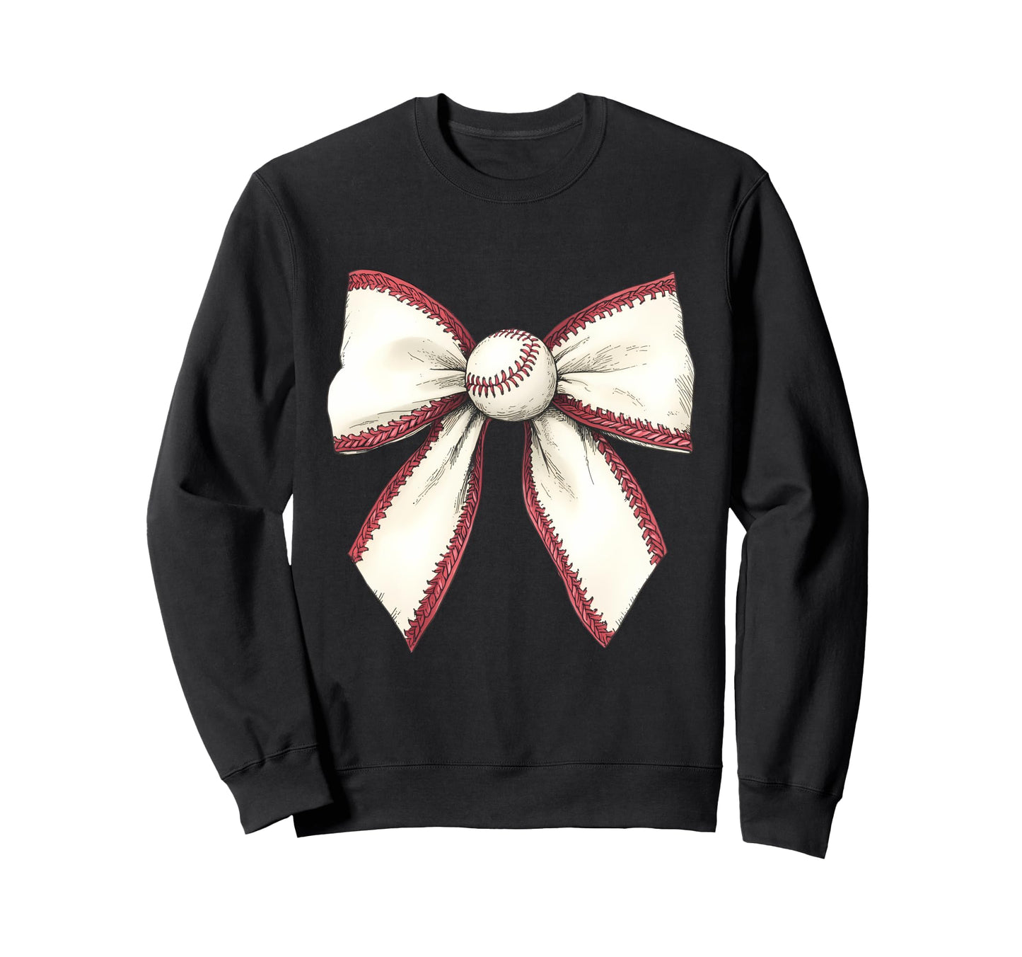 Baseball Coquette Bow Baseball Game Sweatshirt - Streetwear Style Unisex - T-Shirt, Sweatshirt, Hoodie