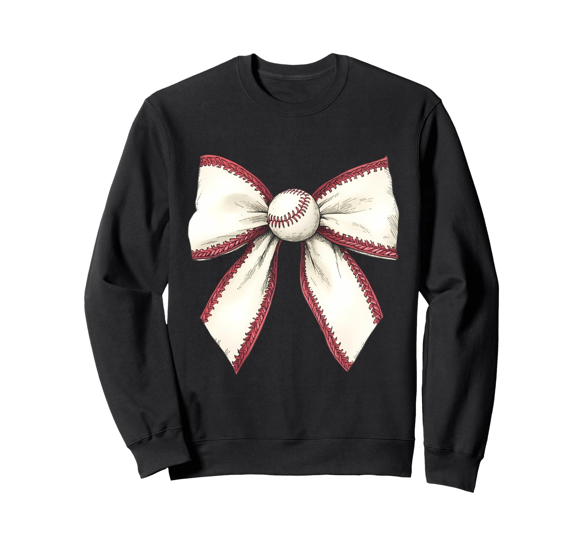 Baseball Coquette Bow Baseball Game Sweatshirt - Streetwear Style Unisex - T-Shirt, Sweatshirt, Hoodie