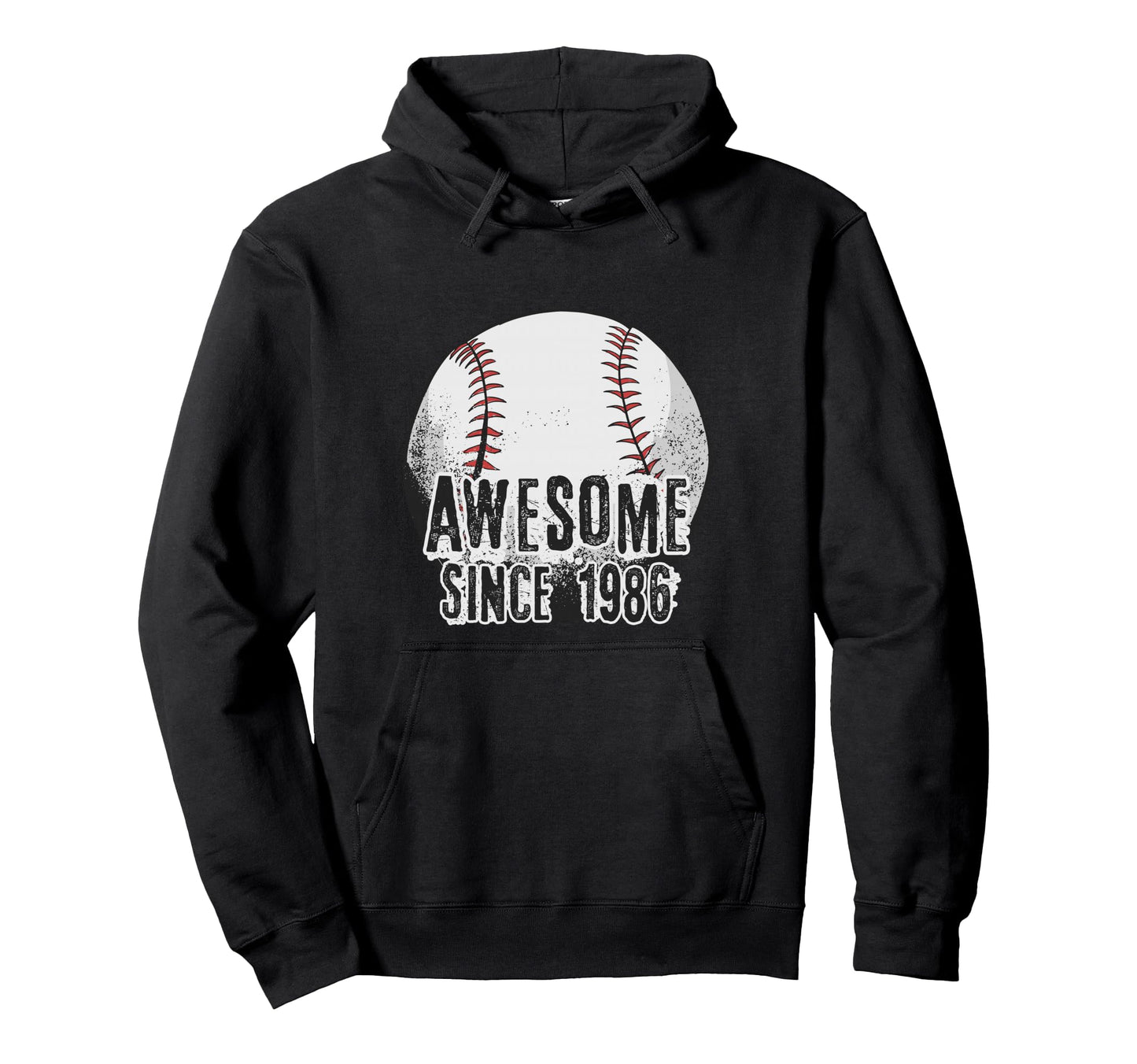 Awesome Since 1986 40 Year Old Baseball Hoodie - Minimalist Print Unisex - T-Shirt, Sweatshirt, Hoodie