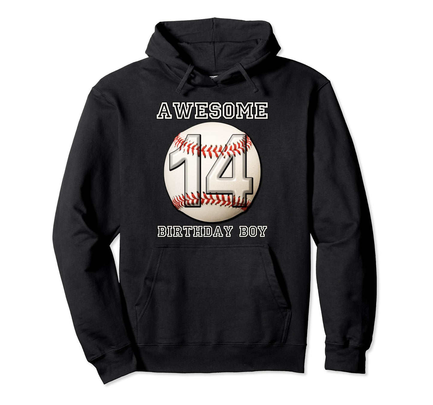 14 Years Old Baseball Themed 14Th Hoodie - Fun Novelty Design Men Women - T-Shirt, Sweatshirt, Hoodie