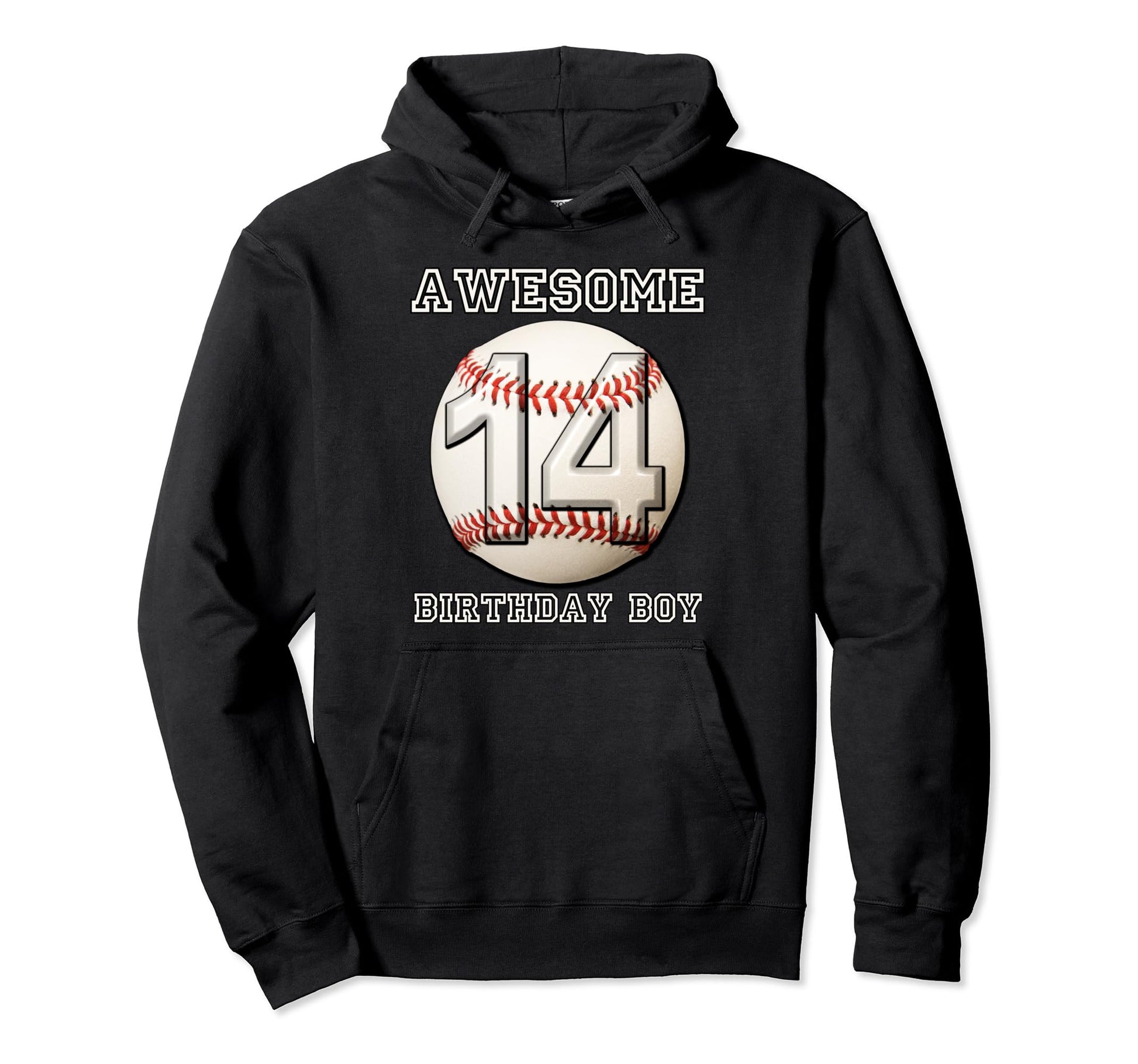 14 Years Old Baseball Themed 14Th Hoodie - Fun Novelty Design Men Women - T-Shirt, Sweatshirt, Hoodie