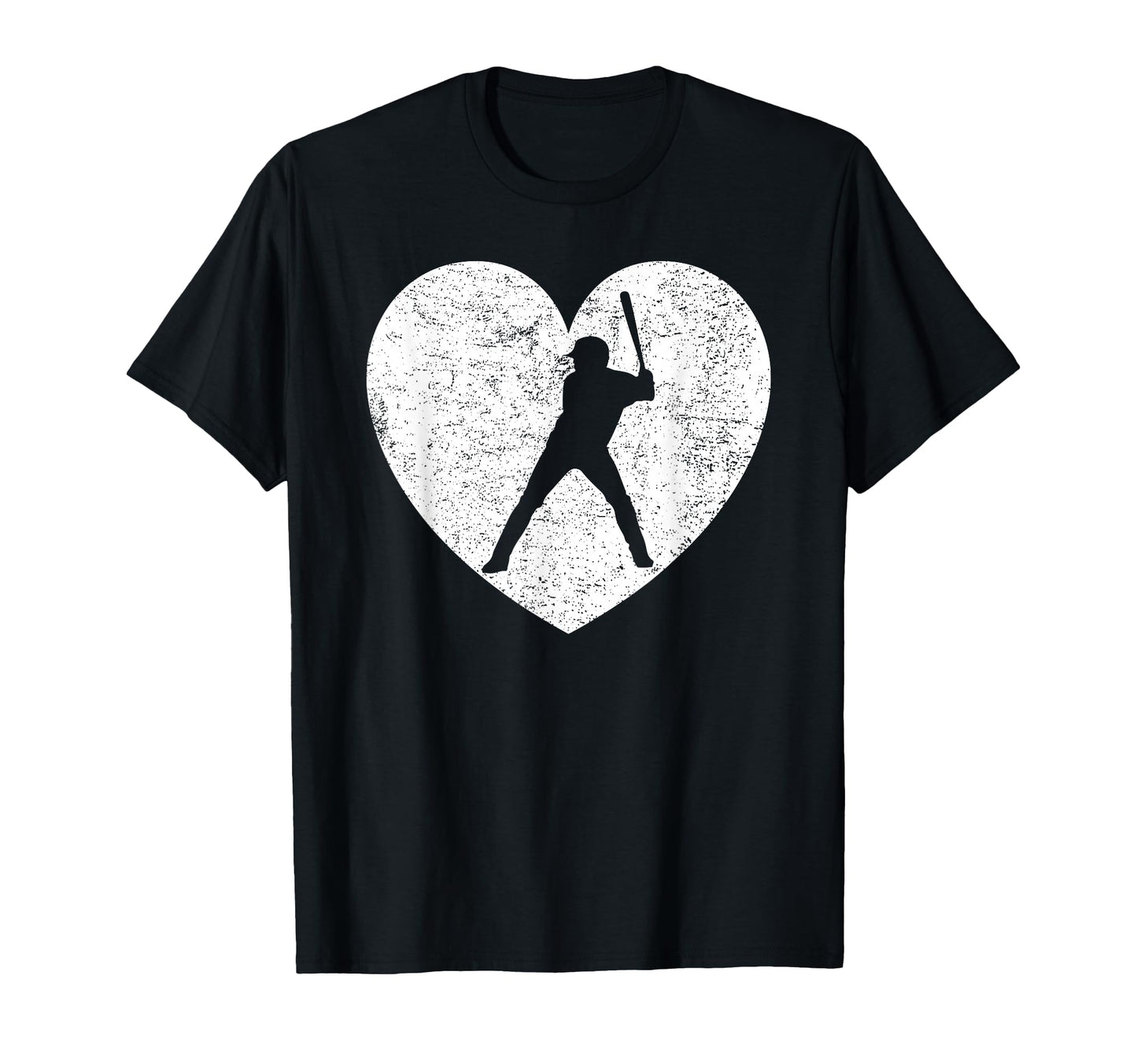 Baseball Batter Player Distressed T-Shirt - Custom Art Print Unisex - T-Shirt, Sweatshirt, Hoodie