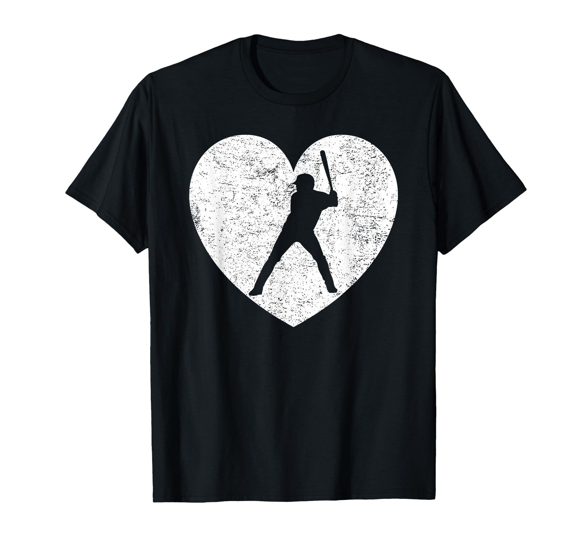 Baseball Batter Player Distressed T-Shirt - Custom Art Print Unisex - T-Shirt, Sweatshirt, Hoodie