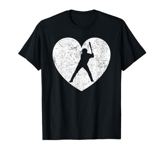 Baseball Batter Player Distressed T-Shirt - Custom Art Print Unisex - T-Shirt, Sweatshirt, Hoodie
