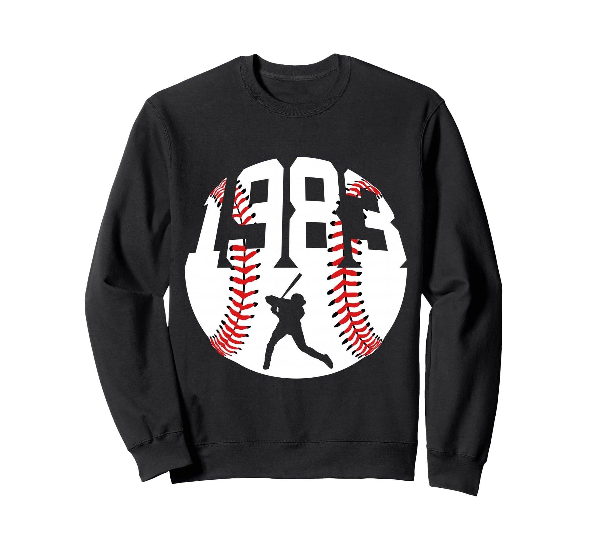 1983 Baseball 43Rd Birthday Sweatshirt - Trendy Graphic Men Women - T-Shirt, Sweatshirt, Hoodie