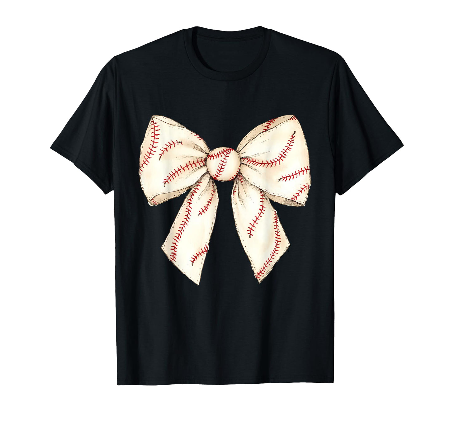 Baseball Coquette Bow Baseball Mom T-Shirt - Graphic Print for Adults - T-Shirt, Sweatshirt, Hoodie