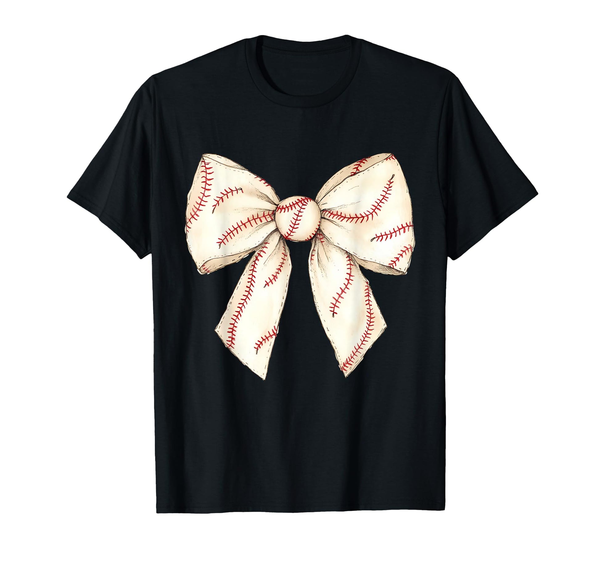 Baseball Coquette Bow Baseball Mom T-Shirt - Graphic Print for Adults - T-Shirt, Sweatshirt, Hoodie