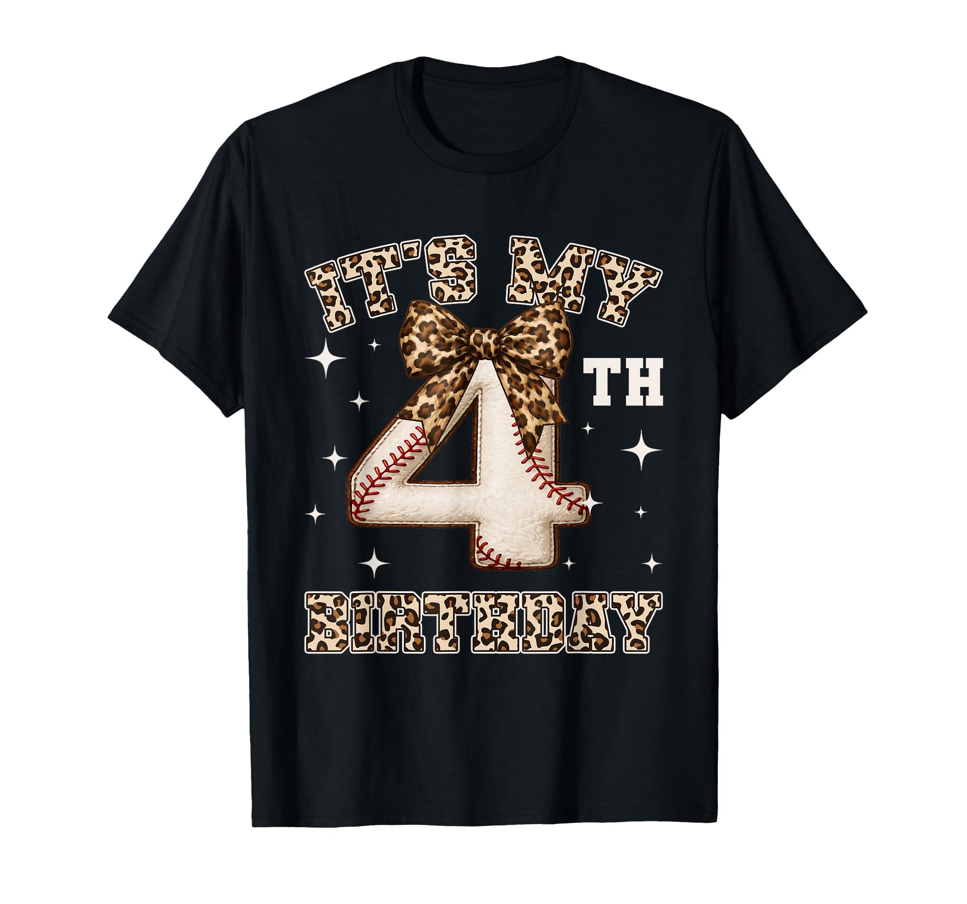 Its My 4Th Birthday Baseball 4 Year T-Shirt - Novelty Apparel for Adults - T-Shirt, Sweatshirt, Hoodie