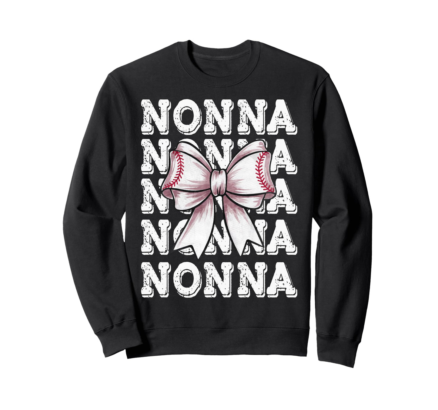 Coquette Baseball Nonna Matching Sweatshirt - Custom Art Print Unisex - T-Shirt, Sweatshirt, Hoodie