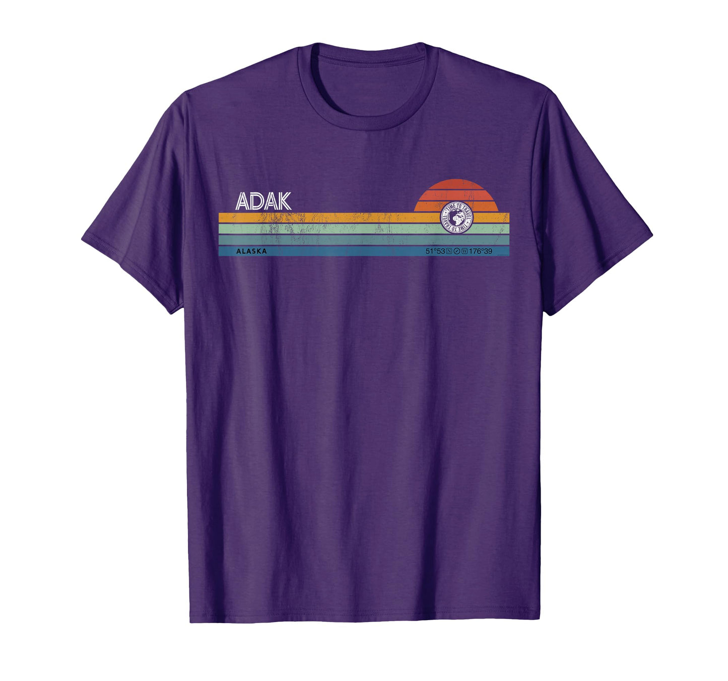 Adak Alaska Usa America Sunset T-Shirt - Casual Everyday Wear Men Women - T-Shirt, Sweatshirt, Hoodie