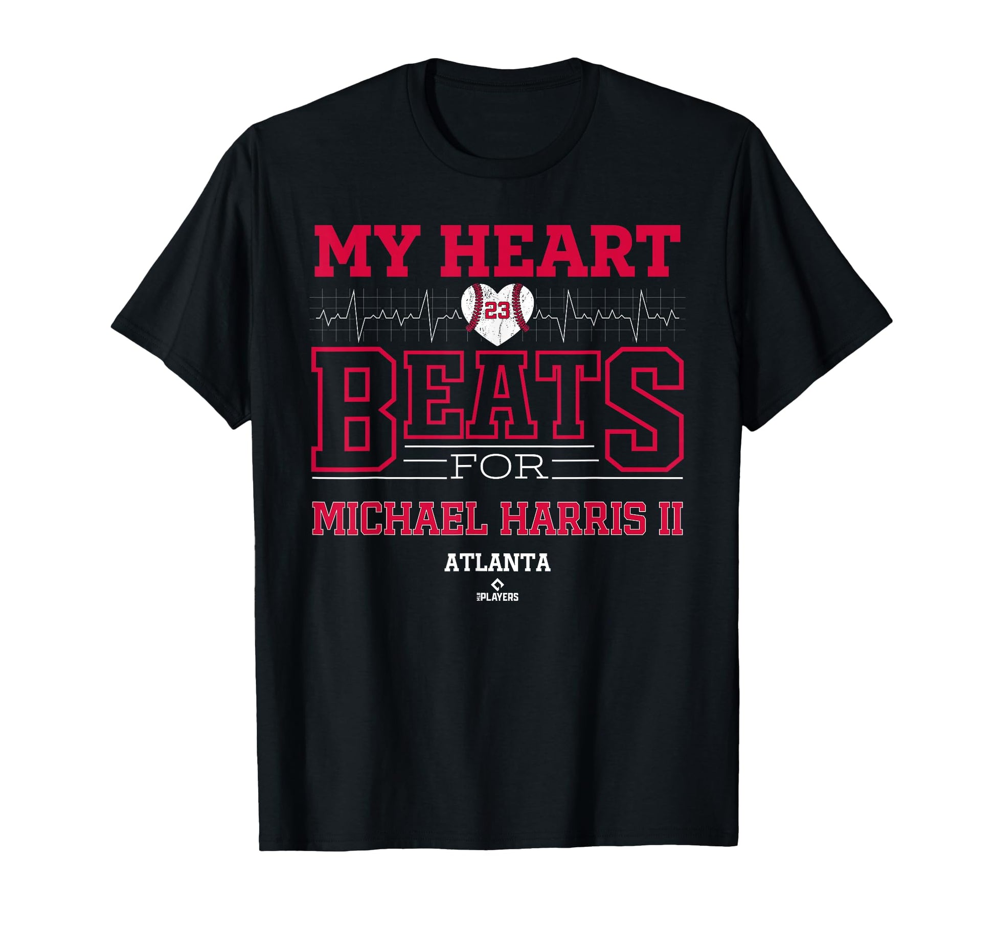 My Heart Beats Michael Harris Ii T-Shirt - Trendy Graphic for Adults - T-Shirt, Sweatshirt, Hoodie
