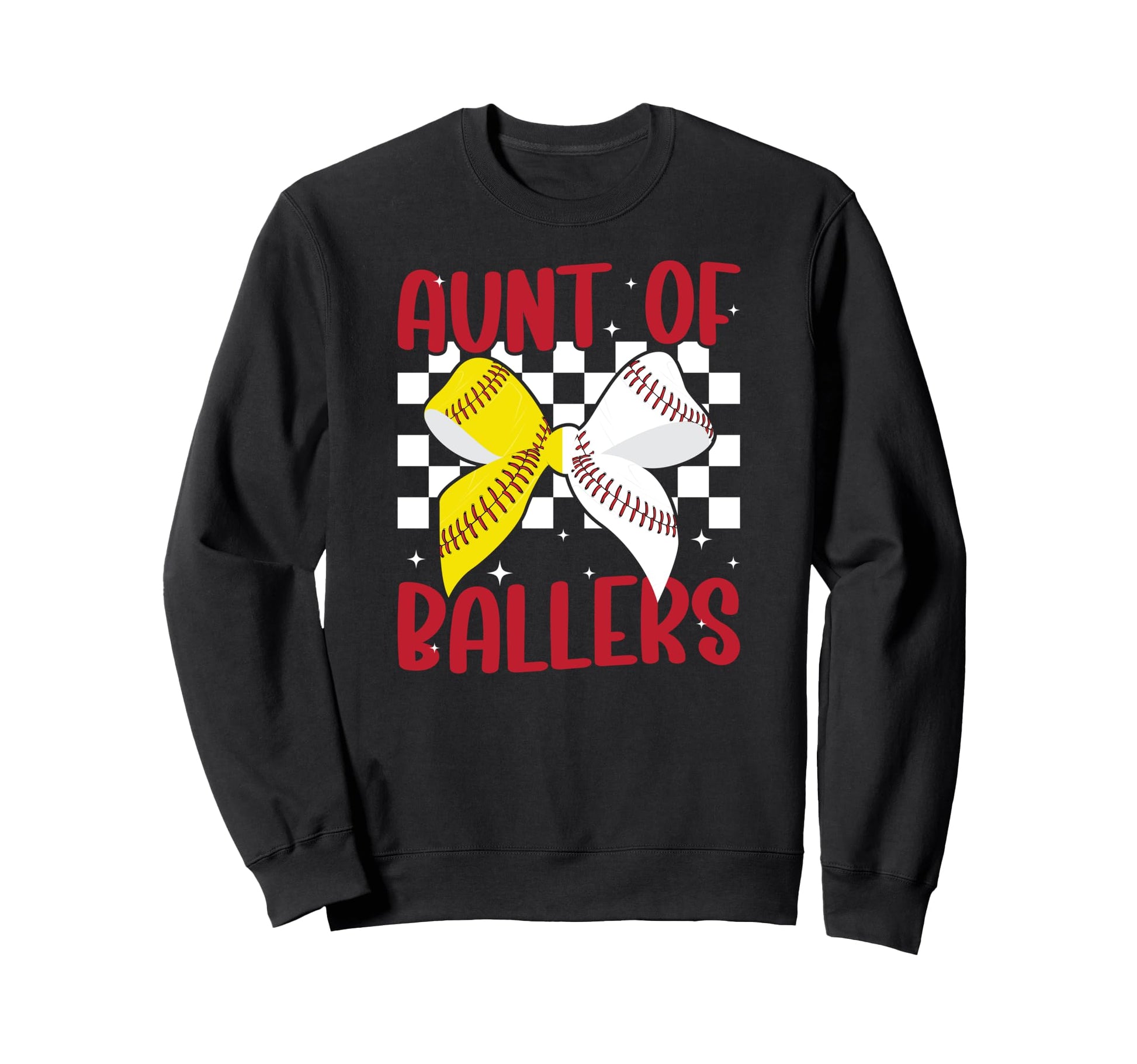 Aunt Ballers Coquette Baseball Sweatshirt - Casual Everyday Wear Men Women - T-Shirt, Sweatshirt, Hoodie
