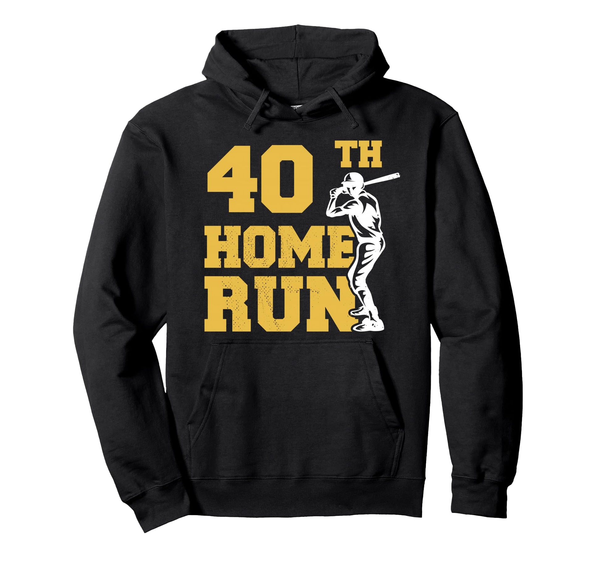 40Th Home Run Baseball Funny 40Th Birthday Hoodie - Trendy Graphic Unisex - T-Shirt, Sweatshirt, Hoodie