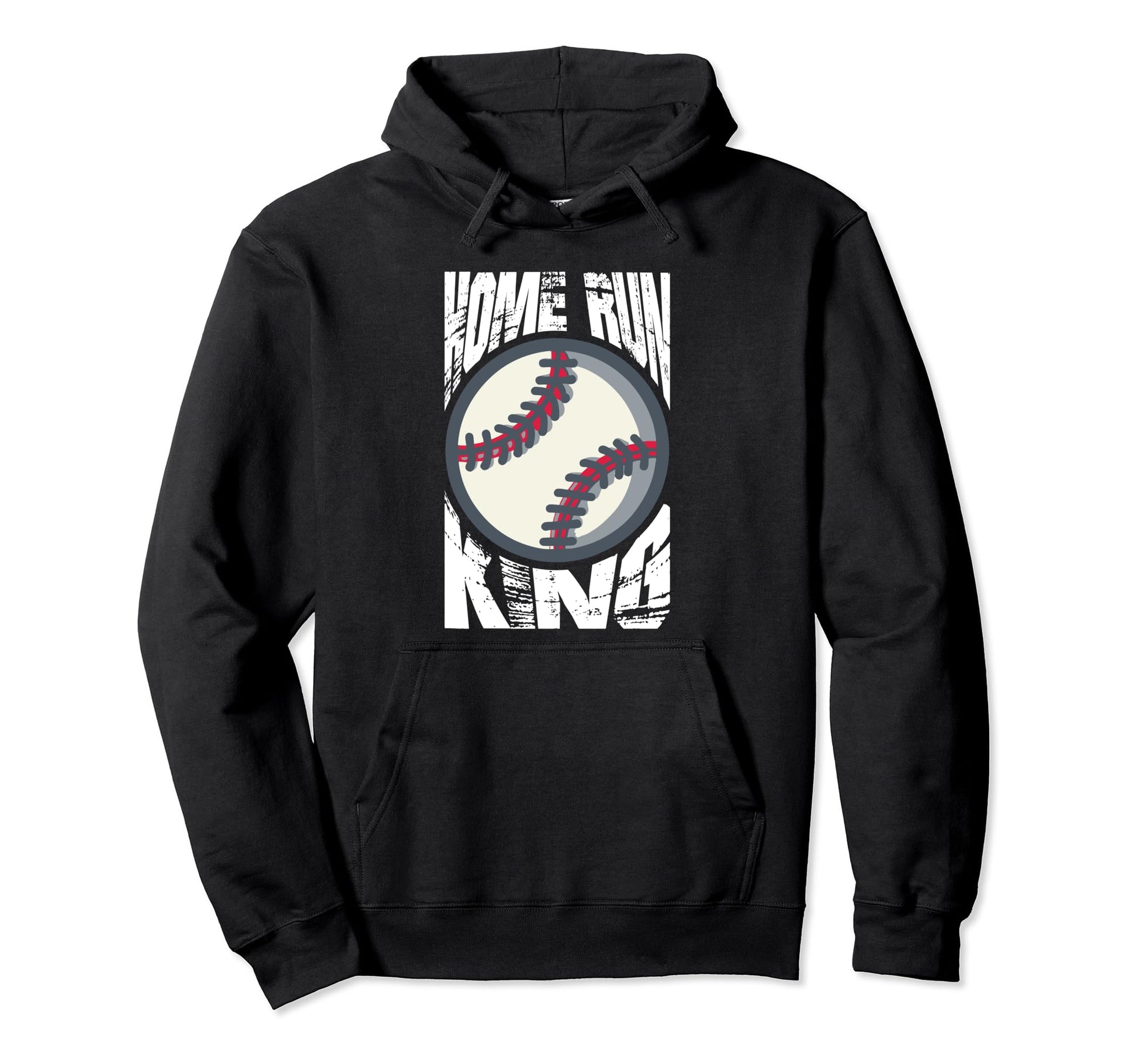 Baseball Home Run King Sports Hoodie - Minimalist Print for Adults - T-Shirt, Sweatshirt, Hoodie