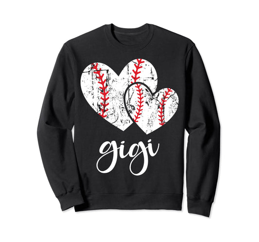 Baseball Gigi Heart Ball Funny Proud Sweatshirt - Graphic Print Unisex - T-Shirt, Sweatshirt, Hoodie