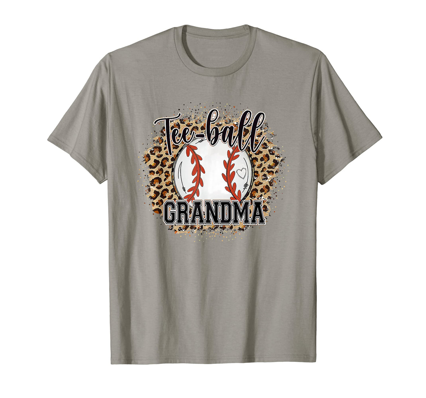 Ball Grandma Leopard Funny Baseball T-Shirt - Aesthetic Graphic Men Women - T-Shirt, Sweatshirt, Hoodie