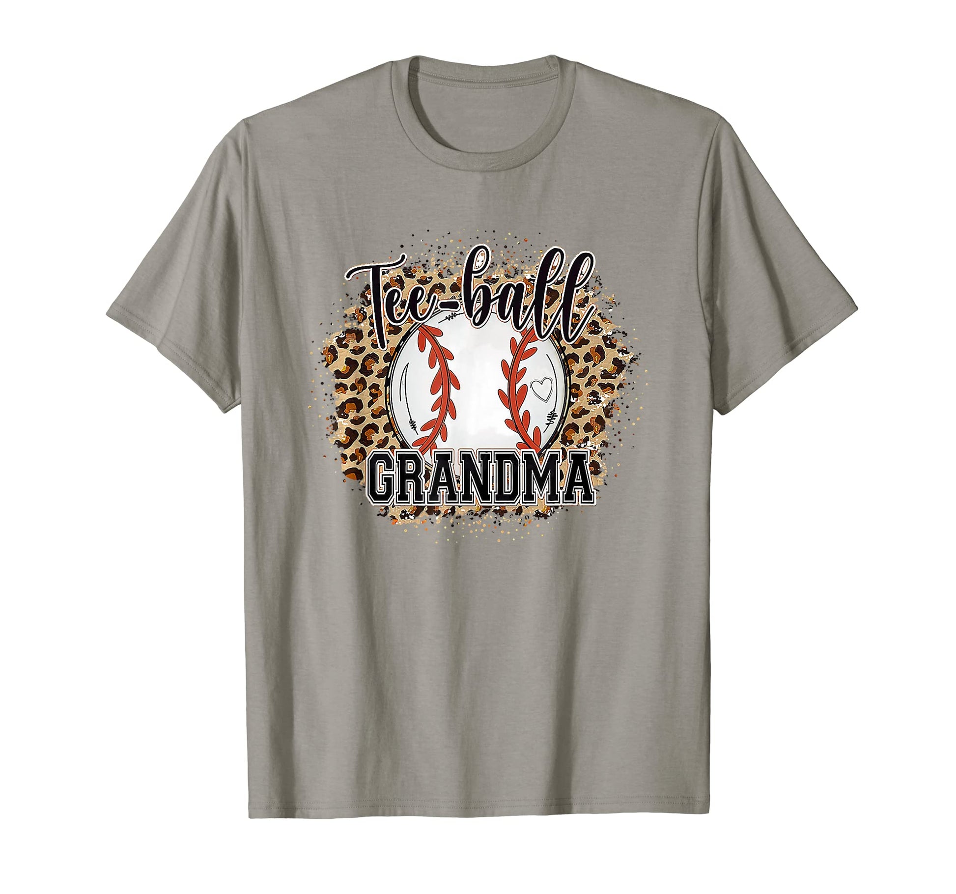 Ball Grandma Leopard Funny Baseball T-Shirt - Aesthetic Graphic Men Women - T-Shirt, Sweatshirt, Hoodie