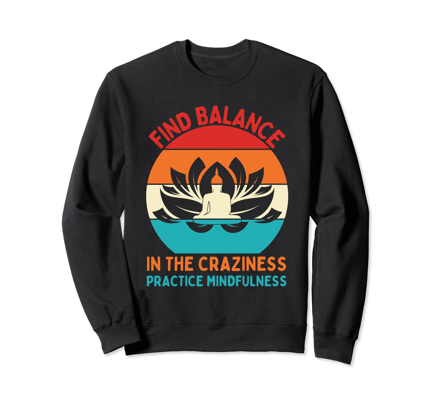 Mindfulness Typography Mental Well Being Hoodie - Custom Art Print Unisex - T-Shirt, Sweatshirt, Hoodie