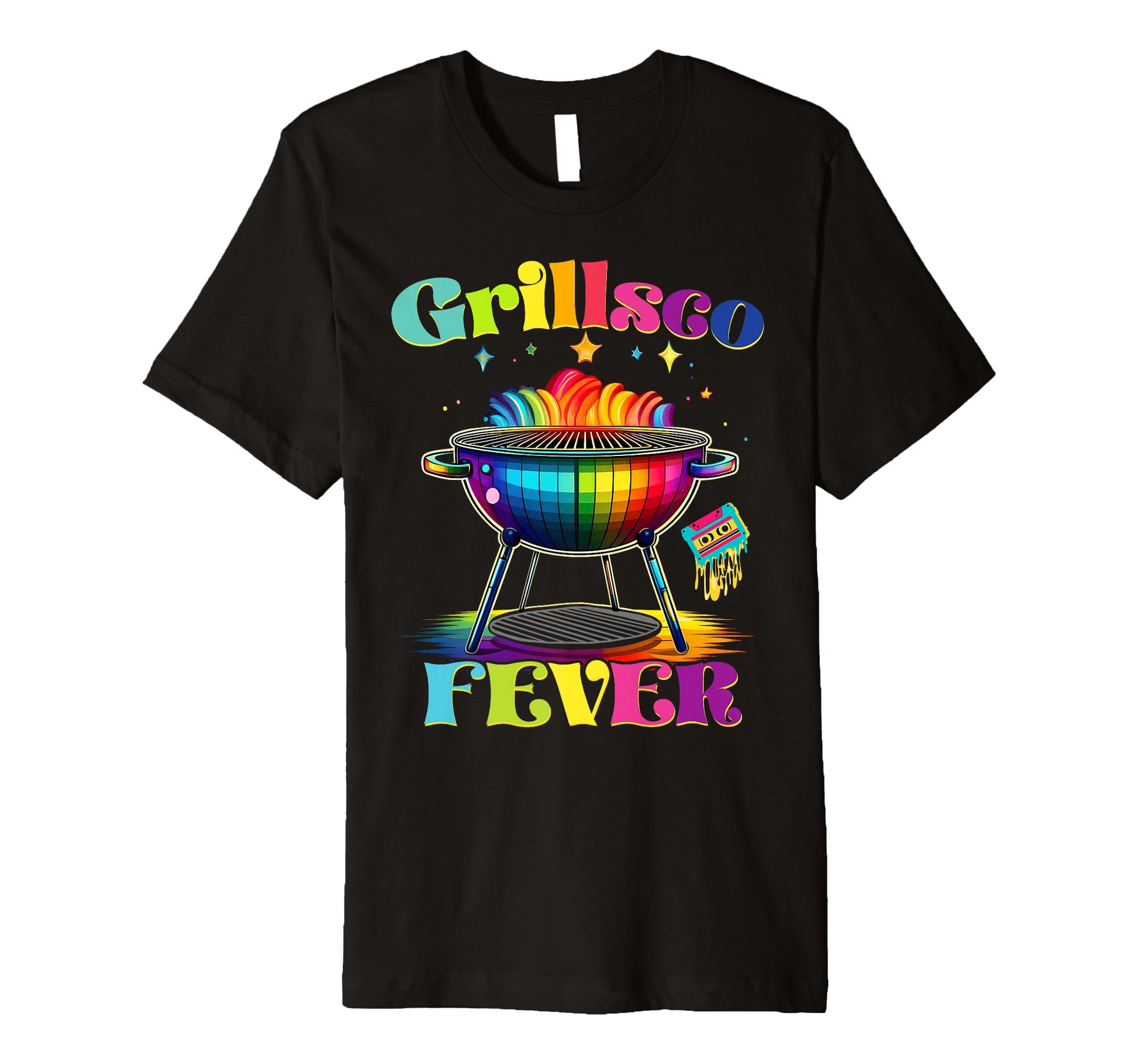 Grillsco Fever Disco Grilling Bbq 80S T-Shirt - Novelty Apparel Men Women - T-Shirt, Sweatshirt, Hoodie