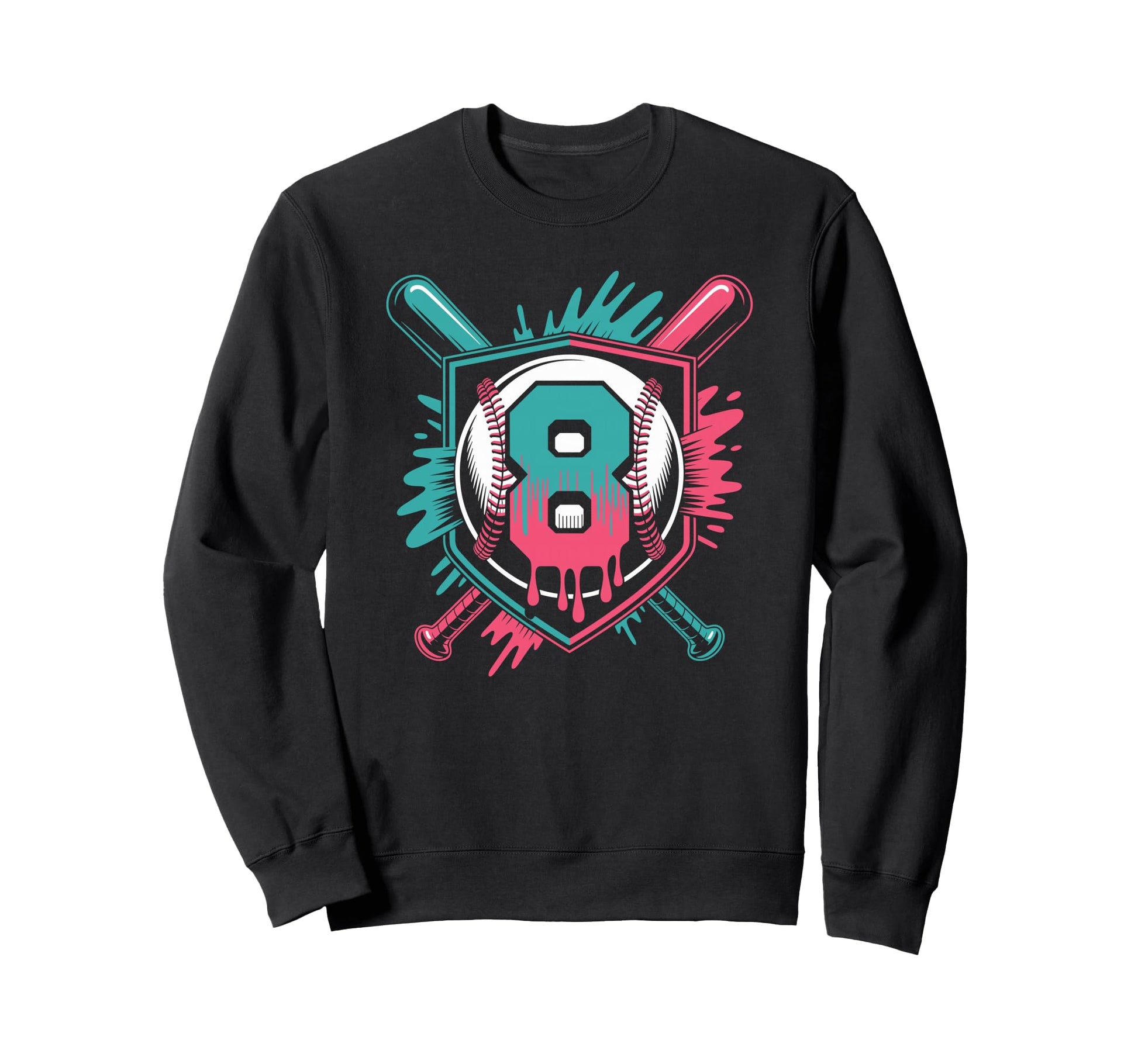 Baseball Birthday Confidence Age Sweatshirt - Custom Art Print Men Women - T-Shirt, Sweatshirt, Hoodie