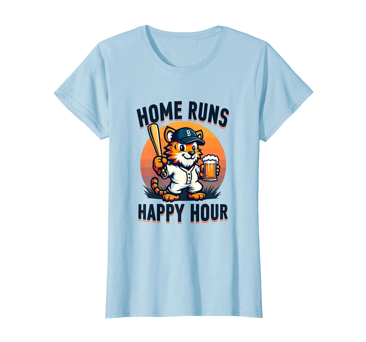 Party Animals Baseball Home Runs Happy T-Shirt - Graphic Print for Adults - T-Shirt, Sweatshirt, Hoodie