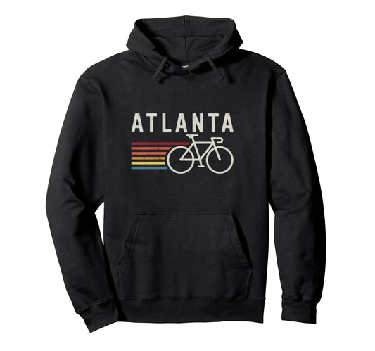 Atlanta Bicycle Stripes Urban Hoodie - Trendy Graphic Unisex - T-Shirt, Sweatshirt, Hoodie