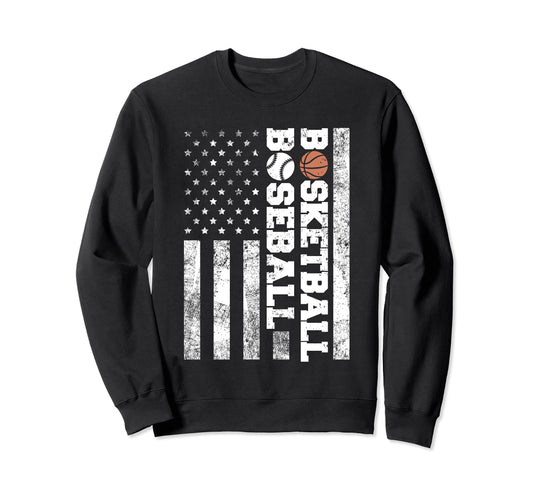 American Distressed Flag Funny Sweatshirt - Graphic Print for Adults - T-Shirt, Sweatshirt, Hoodie