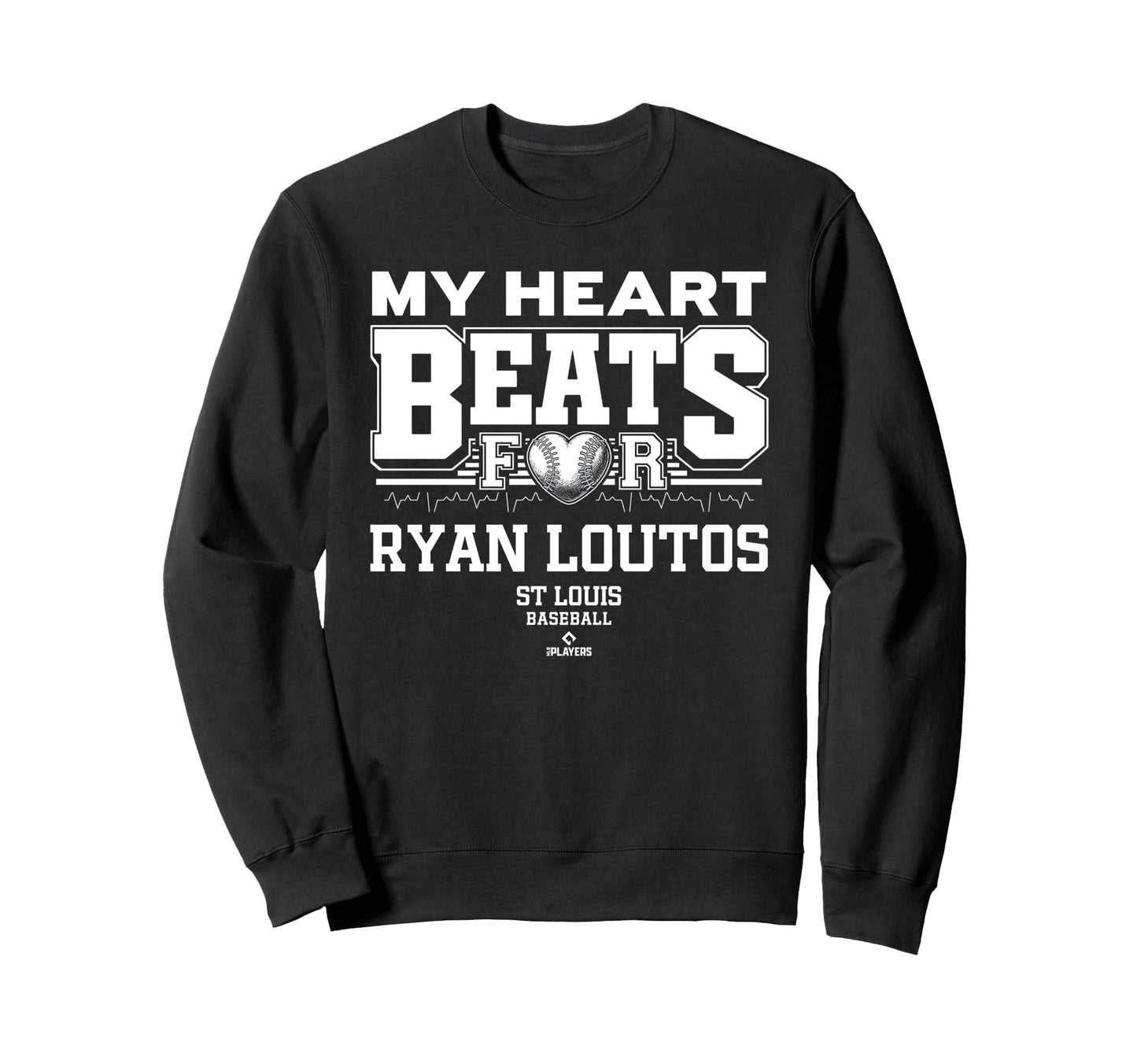 My Heart Beats Ryan Loutos St Louis Sweatshirt - Trendy Graphic Unisex - T-Shirt, Sweatshirt, Hoodie