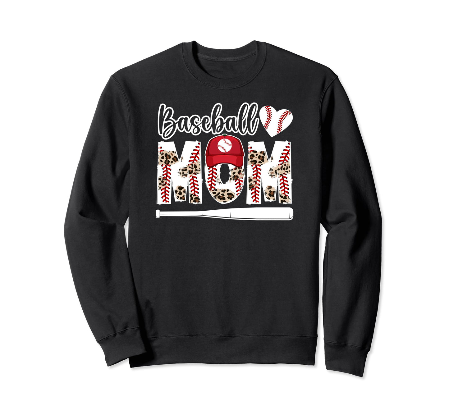 Baseball Mom Baseball Player Mom Sweatshirt - Custom Art Print for Adults - T-Shirt, Sweatshirt, Hoodie