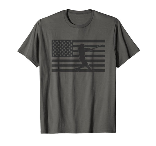 American Flag Baseball Baseball T-Shirt - Trendy Graphic Unisex - T-Shirt, Sweatshirt, Hoodie